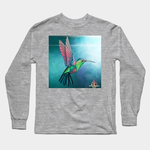 Hummingbird Long Sleeve T-Shirt by Mei.illustration